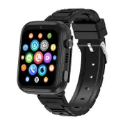 GPS Tracker Smart Watch Kids 4G 2-Way Calling Camera SOS WiFi Touch Screen Phone Boys Girls Safety Fun Communication Gifts Black