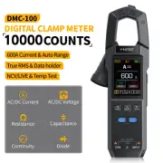 FNIRSI DMC-100 Digital Multimeter Tester AC DC Voltage Current NCV Clamp Meter