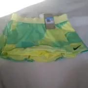NIKE TENNIS Lt Zitron NIKECOURT DRI-FIT VICTORY SKORT SKIRT BIG KIDS/GIRLS SZ L