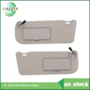 For Nissan Altima 2019-2024 W/lights Mirrors 1Pair Driver & Passenger Sun Visors