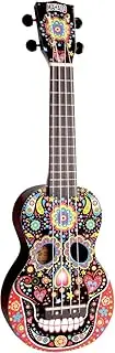 Ukuleles Mahalo Art Series, 4-String Ukulele, Right Handed, Day of The Dead Graphic, Soprano (MA1SK bk)