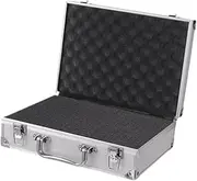 STARTIST Carrying Case Carrying Box Waterproof Handheld Briefcase Equipments Instrument Portable Aluminum Storage Case Tool Box, silver