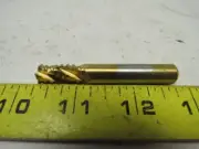 Quinco KQC-12M 3/8x3/8x3/4x2-1/2 4FL SE Knuckle Rough End Mill Tin Coated USA