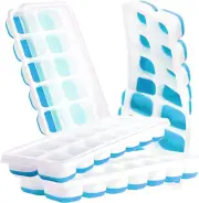 ICETOCS Ice Cube Tray (Pack of 4) with Lid - Easy Release Ice Maker & Food Grade