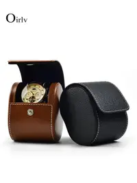 在飛比找樂天市場購物網優惠-多寶妮高檔按扣便攜隨身旅行錶盒單個手錶盒子腕錶包裝盒收納包