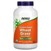 2 X Now Foods, Certified Organic Wheat Grass, 9 oz (255 g)