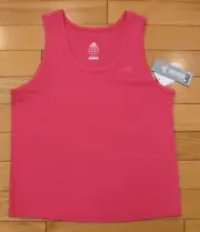 NWT ADIDAS ClimaLite Loose Fit Womens Sleeveless Tank Top-M Ret@$24 INTENSE PINK