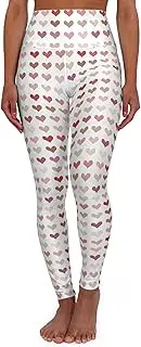 [GENERIC] Heart Pattern High Waisted Yoga Leggings, Valentine's Day Gift, Fitness Wear, Activewear, Trendy Leggings