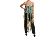 Dolce & Gabbana Multicolor Strapless Bustier Corset Top