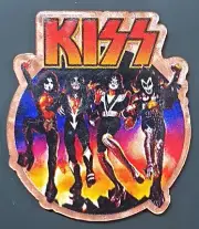 5 Pc - KISS - Acrylic Planar Resin Flatback Charms For Badge Reels