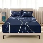 [Sweetnight] King Mattress, 14 Inch Hybrid, Gel Memory Foam and Pocketed Coils, Medium Plush, Blue