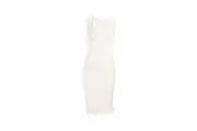 Girls On Film Womens/Ladies Ester Crossover Ribbed Waist Dress (White) (12 UK)