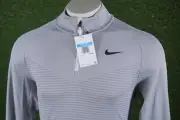 MEN’S MEDIUM NIKE DRI-FIT VAPOR ADV 1/4 ZIP GOLF PULLOVER LONG SLEEVE GRAY, NWT