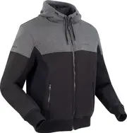 Bering Hoodiz Vented, textile jacket , color: Black/Dark Grey , size: M