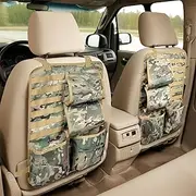 Truck Gun Racks Molle Seat Back Organizer for Vehicle Pickup SUV Car Gun Holder & Tactical Gears Hunting Rifle Storage