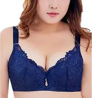 [warmstraw] Womens Push up Bras Underwire Lift up Plus Size Lace Cover Everyday Bra