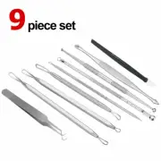 Comedone Extractor Tweezer Tool Kit Acne Needle Blackhead Remover Pimple Blemish