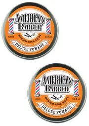 American Barber Deluxe Pomade 100ml Duo