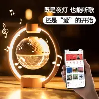 在飛比找樂天市場購物網優惠-led七彩旋轉彩燈重低音音箱創意客廳氛圍燈磁懸浮七彩音響燈 