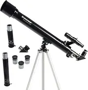 Celestron 21039 Power Seeker Telescope, Refractor, Black