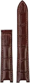 Genuine Leather Men Women Watchband Fit for Cartier Pasha W3108 HPI004 Folding Buckle Concave Watchstrap 21x15mm 20x12mm 18x10mm And Tool