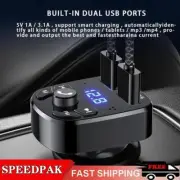 Car Wireless Bluetooth FM Transmitter MP3 Player USB Adapter Charger Fast new~