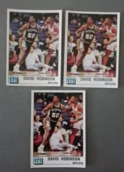 David Robinson NBA 90 #171 panini ROOKIE x3 sticker Spanish Version RARE