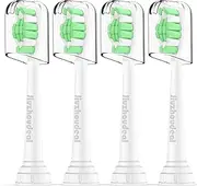 Jiuzhoudeal Replacement Heads for Philips Sonicare Toothbrush, Replacement Brush Heads Compatible with Phillips Sonicare Electric Toothbrush, 4-Pack, White