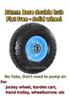 1pc 10" 4.10/3.50-4 Solid Wheel Jockey wheel,Hand trolley wheel 20mm flat Free