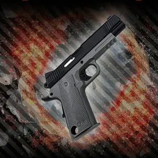 黑槍HEYGUN M1911手槍模型掛鏈飾塑料可拆解創意收藏鑰匙扣