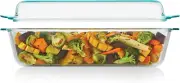 Pyrex Deep 5.2-Qt (9"X13") 2-In-1 Glass Baking Dish with Glass Lid, Extra Large