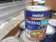 WATTYL WEATHERGARD 1 LITRE WATER-BASE FOR TIMBER& DECKING SNOW-GUM colour