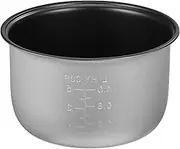 Rice Cooker Liner Pot Replacement Parts Cooking Inner Power Insert,Compatible with Tiger Rice-Cooker Home Container Household Fragrant(Silver18.50X18.50X10)