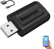 Sunweyer 2024 Latest Wireless CarPlay & Android Auto Dongle 2 in 1 Auto Conne...