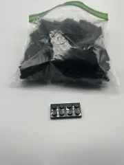 LEGO- NEW--#3020-BLACK 2 X 4 PLATE-75 PIECES