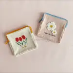 《現貨》日本流行小物收納袋 收納包 花朵 刺繡