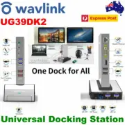 Wavlink USB 3.0 Laptop Universal 15-Ports Docking Station HDMI RJ45 HDD SSD
