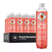 Sparkling Ice Peach Nectarine Zero Sugar Sparkling Water, 17 fl oz