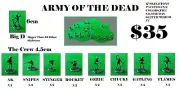 Army Of The Dead Soldiers Playset Kids Gift Role Playing Game Skeleton