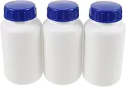 ERINGOGO 3Pcs Chemical Bottle with Cap Sample Container for Laboratory Research and Industrial Use Leak and Secure Seal