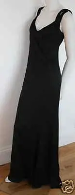 NARCISO RODRIGUEZ Black Crepe Gown NEW Dress 40 or 4