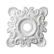 American Pro Ceiling Medallion 18"x18"x1-5/8" Shell + French Twist Polyurethane