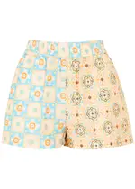 Never Fully Dressed Elissa Printed Cotton-blend Shorts - Multicoloured - 10 (UK10 / S) 10 (UK10 / S)