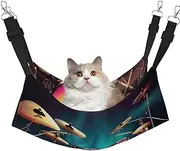 EdWal Cool Drums Set print Soft Sleeping Hammock Cat Hammock for Cage Hanging,Pet Hammock Bed Adjustable for Small Animals