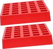 HOODANCOS 2Pcs Coin Storage Cases Multi Grid Coin Containers for Supermarkets Banks Practical Organizer for Cashiers Quick Access