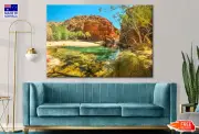 Ellery Creek MacDonnell Ranges Wall Canvas Home Decor Australian Made Quality