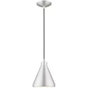 Livex Lighting 41177-66 Allison Mini Pendant Brushed Aluminum
