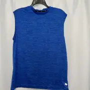 Mens Zelos Medium Sleeveless Muscle Shirt NWT Moisture Wicking Reflective Tags