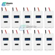 Type 128 USB Power Module 220V Socket 5V 2.1A USB+Type-C Charge Socket Module