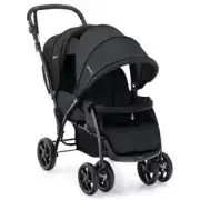 Babyjoy Folding Baby Double Pram Portable Toddler Stroller w/Canopy